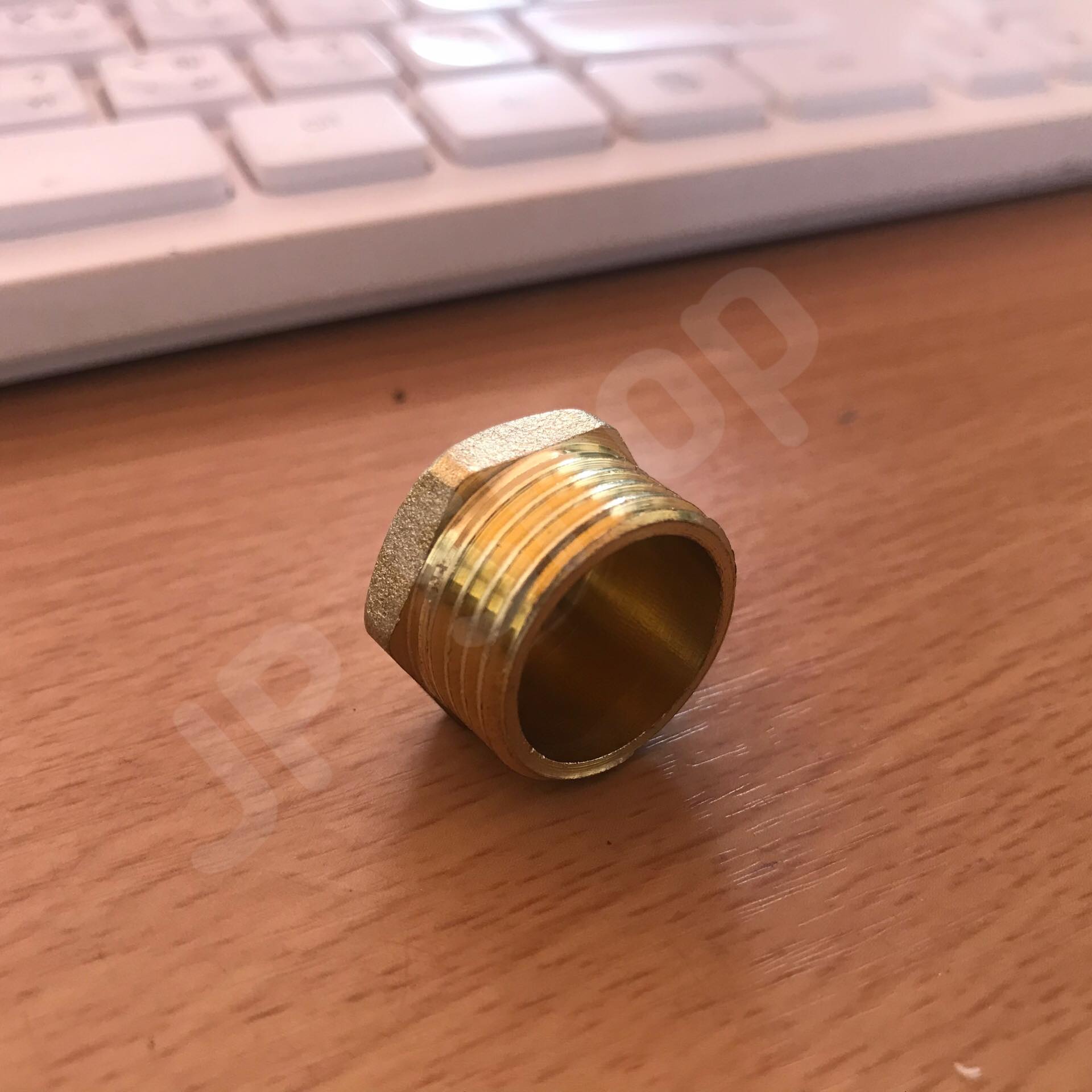 ฝาปิดทองเหลือง ขนาด 4 หุน เกลียวนอก ฝาปิด ทองเหลือง 4 หุน #0854