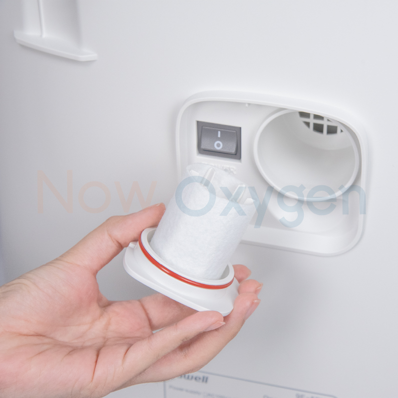 ไส้กรองอากาศเครื่องผลิตออกซิเจน Yuwell รุ่น 9F-5W, 9F-5BW แท้ตรงรุ่น (แพค 6 ชิ้น)