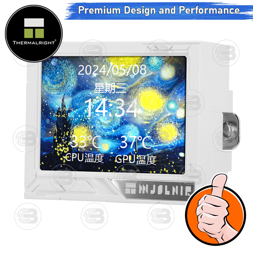 [CoolBlasterThai] Thermalright Mjolnir Vision X 360 WHITE (FANLESS) ARGB AIO Liquid CPU Cooler (AM5/LGA1851 Ready) ประกัน 5 ปี