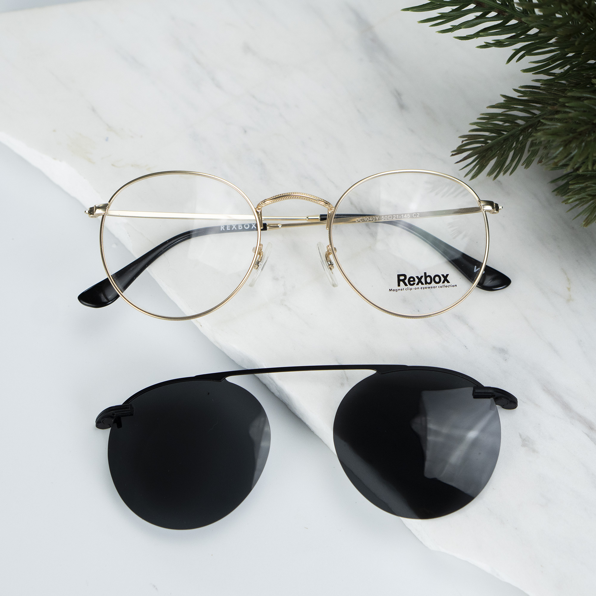 REXBOX | Round Metal | สีทองอ่อน