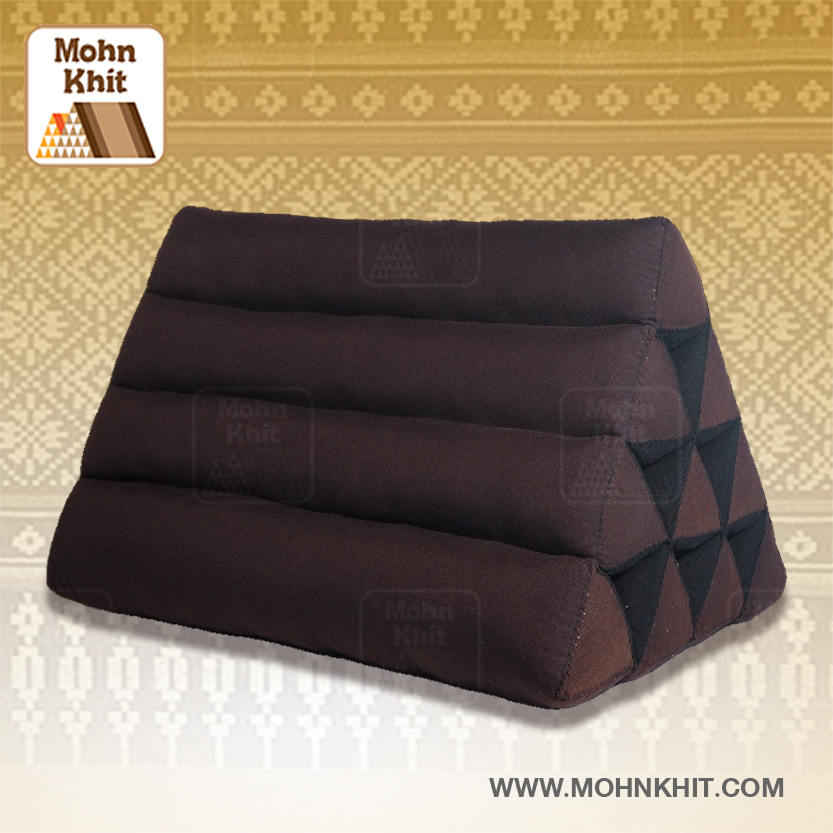 หมอนสามเหลี่ยม10ช่อง 50x28x30Cm.Decorate design Triangle kapok Traditional Floor Cushions 10 holes.