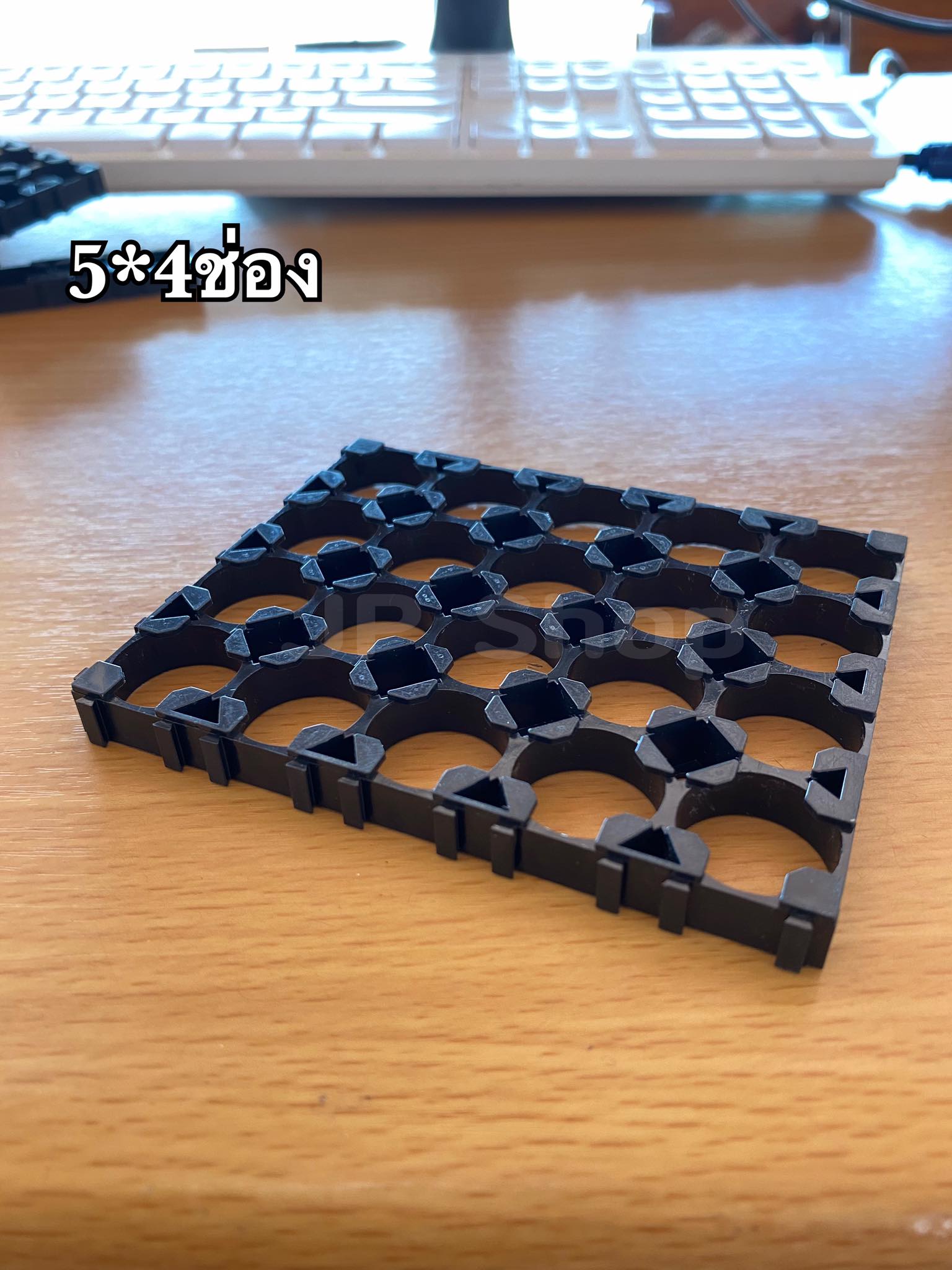 ตัวยึดแบตเตอรี่ ตัวแพ็คแบตเตอรี่ ตัวยึดแบตเตอรี่ลีเธียม18650 5*4ช่อง #Spacer Holder ตัวแพ็คถ่านสำหรับรถไฟฟ้า #1865054