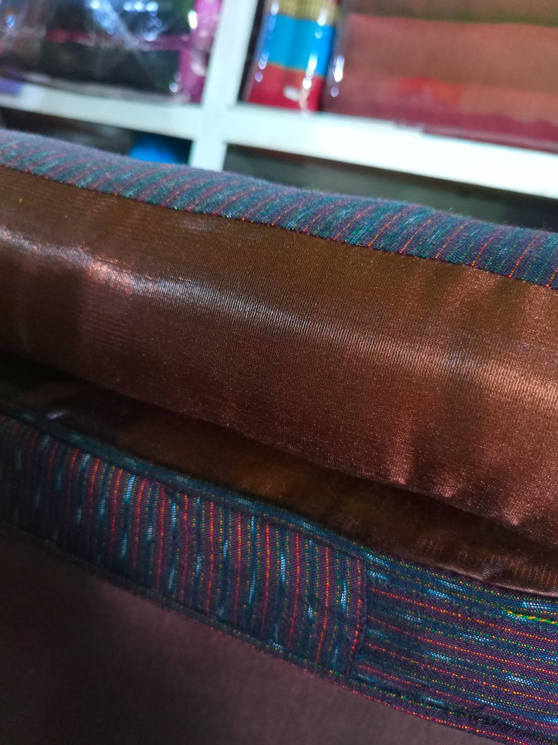 หมอนสามเหลี่ยม 15ช่องติดเบาะ3พับเสริมฐาน2ชั้น 60cmx180cmx56 cm// Triangle Thai Floor Cushions Traditional.