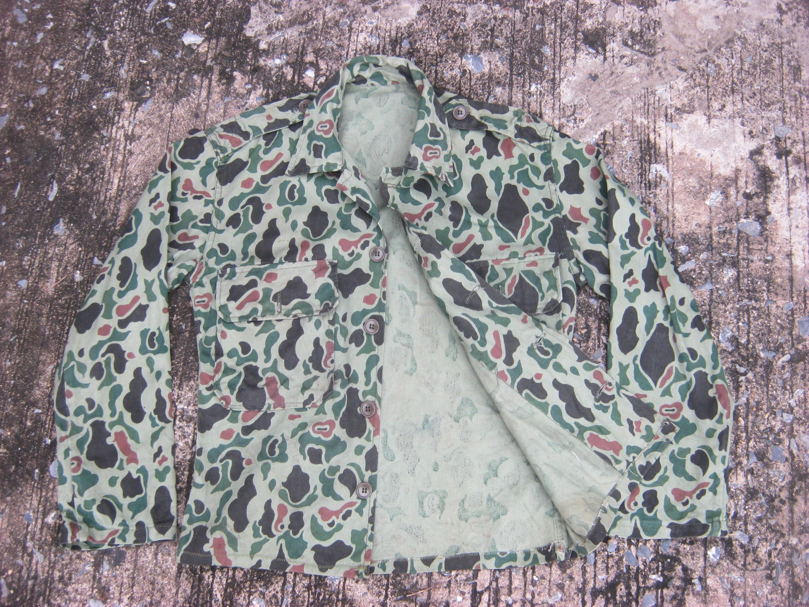 เสื้อลาย กองทัพเกาหลีใต้ ลาย duck hunter pattern camouflage