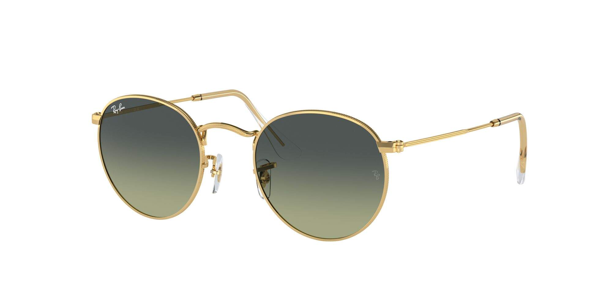 แว่นกันแดด Ray-Ban Round metal RB3447 001/BH 53-21