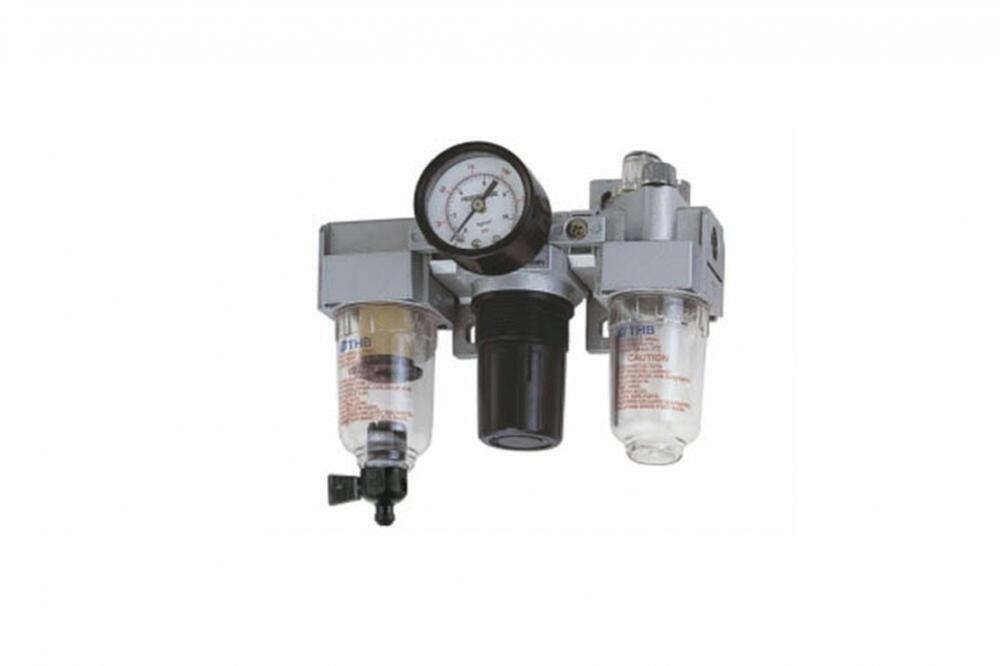 ชุดกรองลม 3 unit ขนาด 1/4" PT,Manual drain