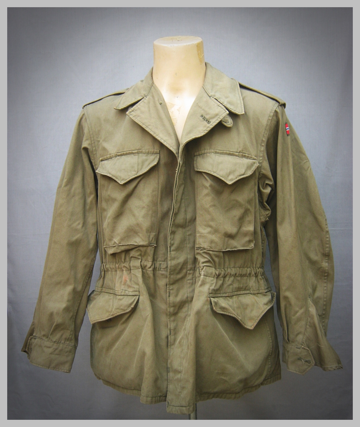 ขายแล้ว เสื้อทหาร M1943 norway norwegian army combat field jacket 1943