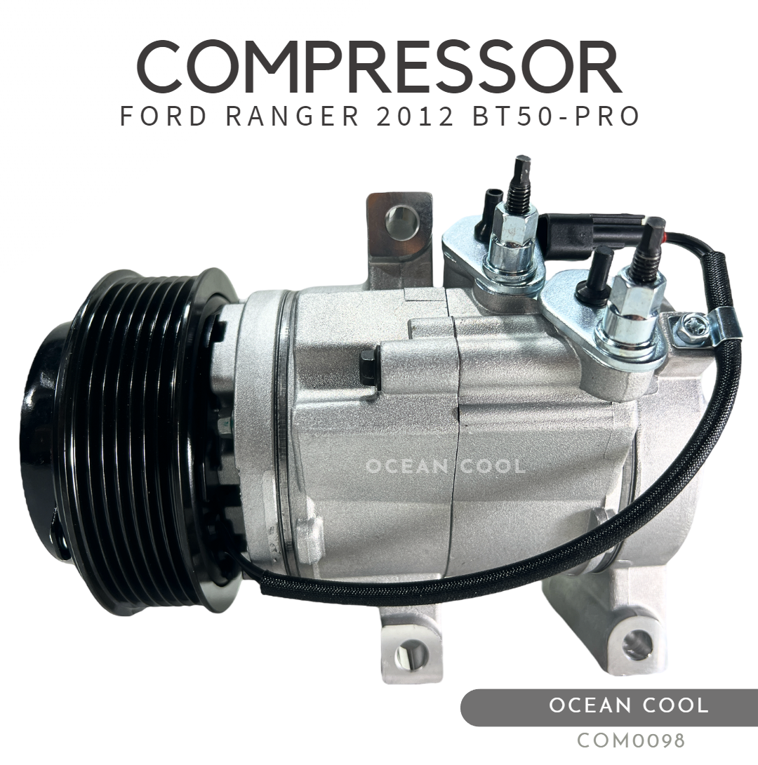 คอมเพลสเซอร์ ฟอร์ด เรนเจอร์ 2012 - 2014 ดีเซล COM0098 มาสด้า ธันเดอร์ บีที50 โปร Compressor For Ford Ranger Diesel Mazda BT-50 Proคอมแอร์ คอม คอมเพสเซอร์ อะไหล่แอร์