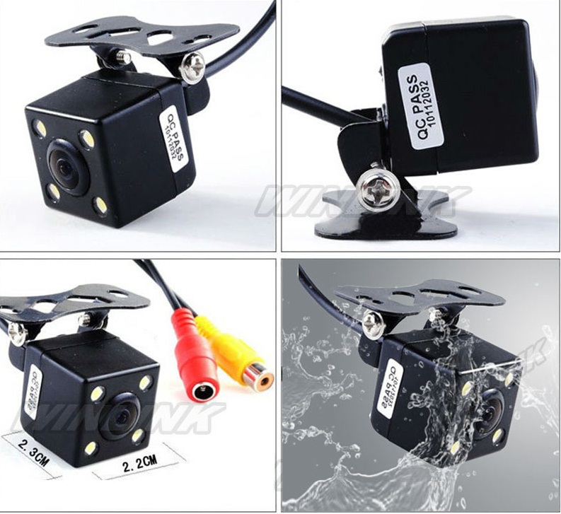 กล้องมองหลัง + ไฟ LED 4 ดวง ระบบ อินฟาเรต ช่วยถอยหลัง ระบบ NTSC/PAL CA314
