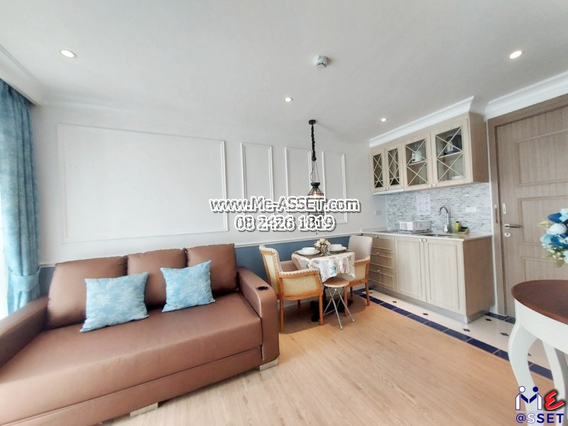 ขายคอนโด วิวสระว่ายน้ำ ย่าน พัทยา นาจอมเทียน เขาพระตำหนัก บางละมุง สัตหีบ : เซเว่นซีส์โค้ดดิอะซูร์ Seven Seas Cote D'Azur : 32.29 ตร.เมตร