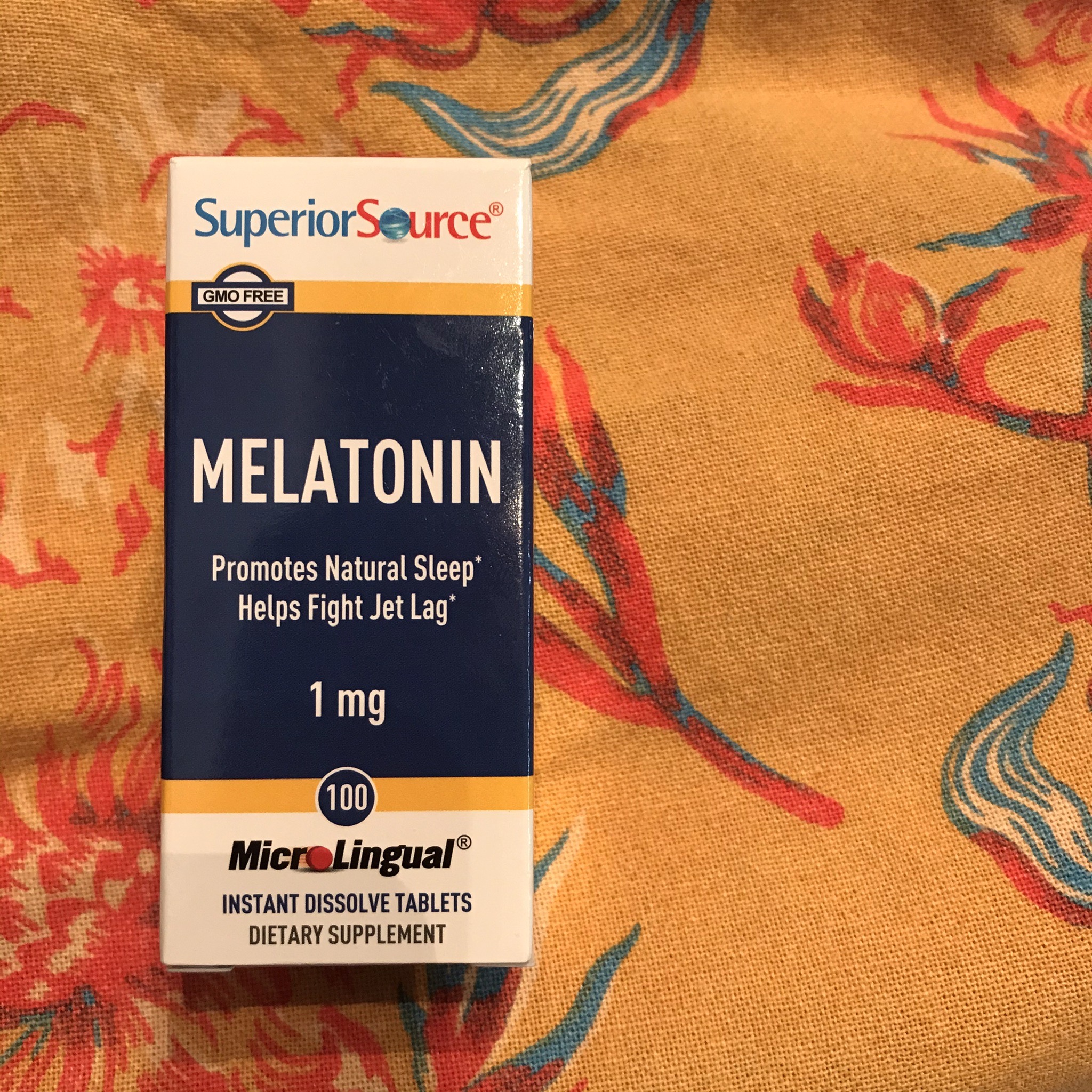 🌸 Superior Source Melatonin 1 mg 100 MicroLingual Instant Dissolve Tablets เมลาโทนิน 1 มิลลิกรัม แบบอมใต้ลิ้น หลับเร็ว หลับลึก หลับสบาย