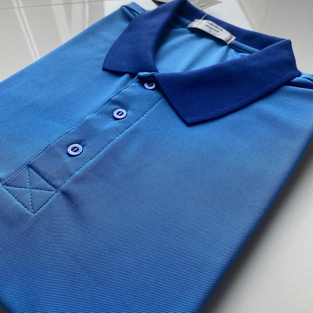 MP3 POLO เสื้อโปโล เสื้อคอกปก เสื้อยูนิฟอร์ม ฟ้าเข้มปกน้ำเงิน