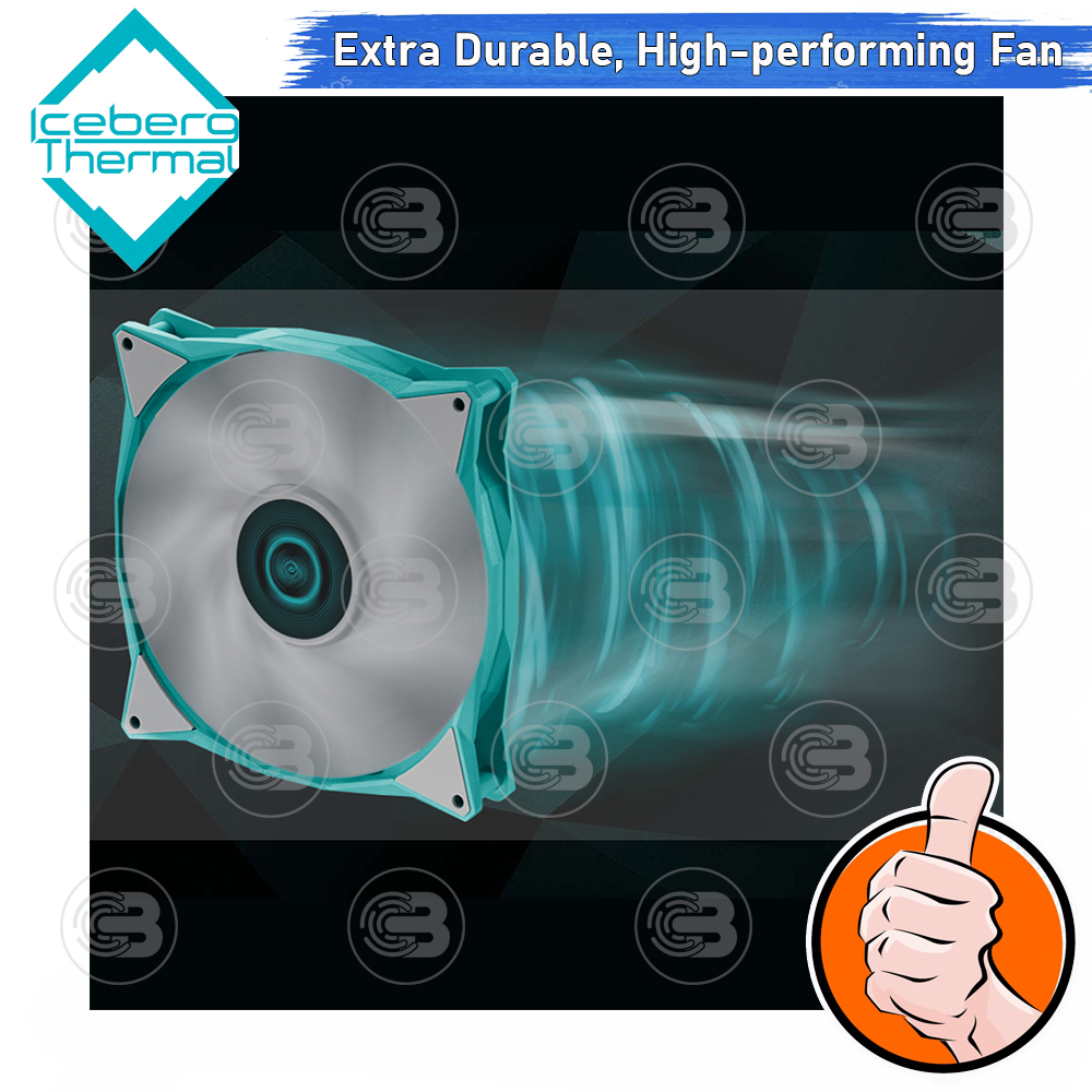 [CoolBlasterThai] Iceberg Thermal IceGALE Xtra 140 Teal Fan Case (size 140 mm.) ประกัน 6 ปี