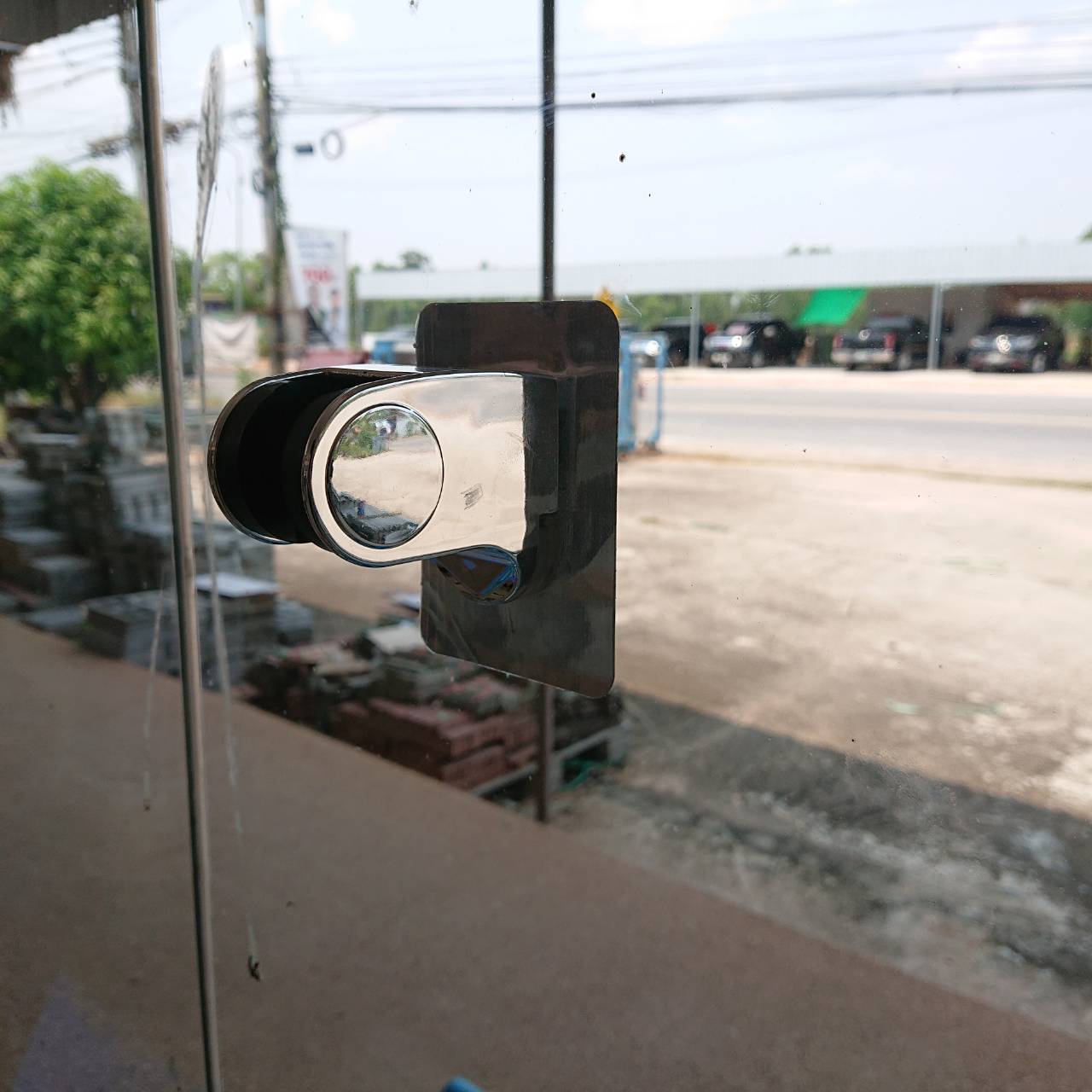 ที่ยึดหัวฝักบัว ห้องอาบน้ำ ตัวยึดติดผนัง แท่นยึดฝักบัว ฝักชำระABS ไม่ต้องเจาะ#83000