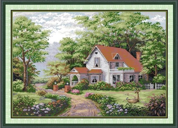 Red villa (ไม่พิมพ์/พิมพ์ลาย)