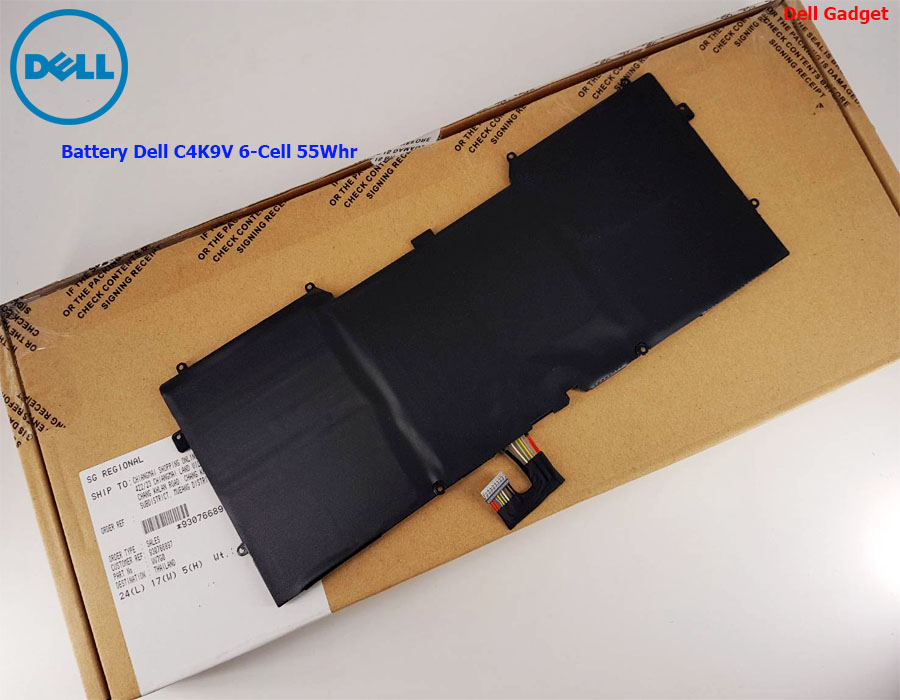 Battery Dell XPS 13 รุ่น 9333, 6-Cell, 55Wh, แบตเตอรี่ Dell C4K9V ของแท้รับประกันศูนย์ Dell Thailand On-site Service