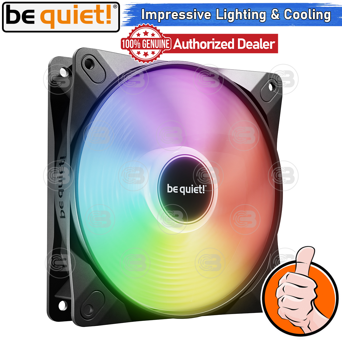 [CoolBlasterThai] Be Quiet Light Wings LX 120 PWM high-speed PC Fan Case (BL123) ประกัน 3 ปี