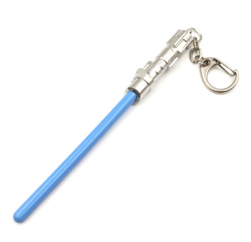พวงกุญแจ Lightsaber สีฟ้า ด้ามเงิน - Star Wars Keychain