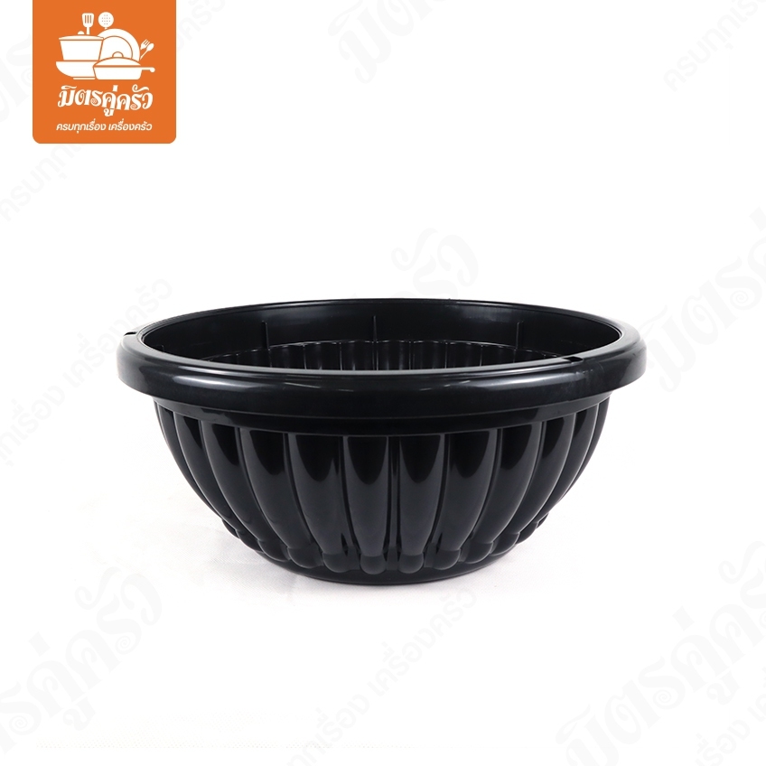 กระถางลอนใหญ่ (สีดำ) เบอร์ 27