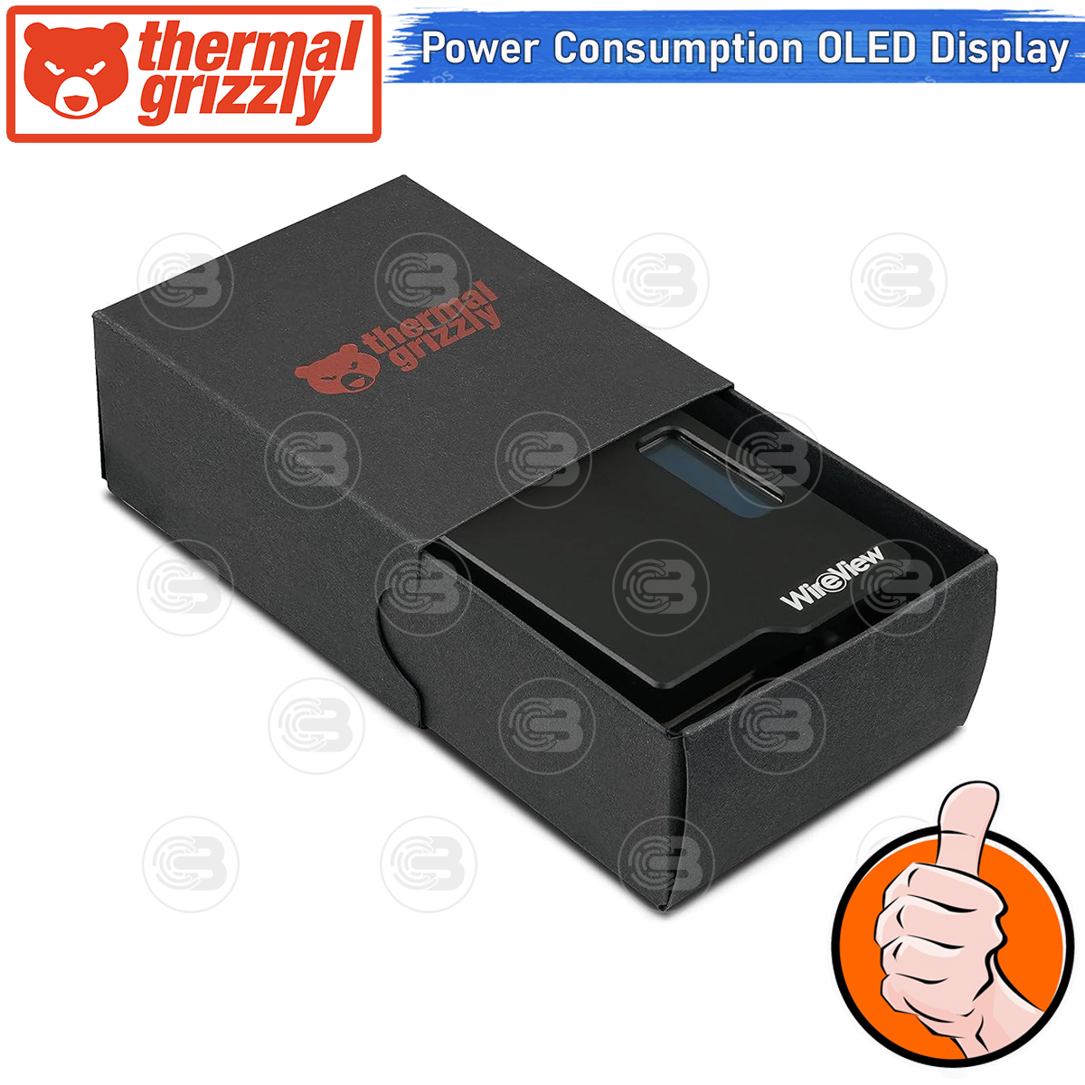 [CoolBlasterThai] Thermal Grizzly WireView (WVP38H1R) 1x12VHPWR to 3x8Pin PCIe Reversed GPU Power Consumption OLED Displ