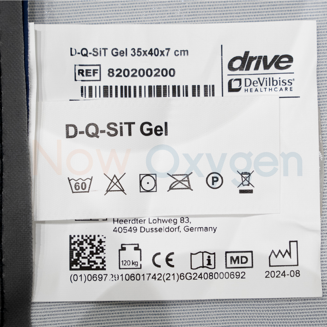 เบาะเจลรองนั่งป้องกันแผลกดทับ (Anti-Decubitus Seat) Devilbiss รุ่น D-Q-SIT Gel