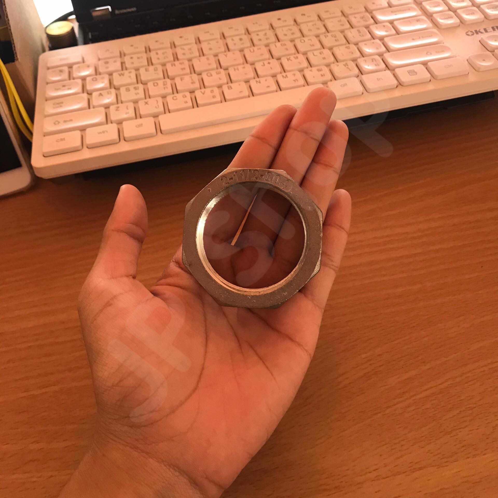 ข้อลดเหลี่ยม 2 นิ้ว ลด 1 1/2 นิ้ว สแตนเลส 304 #0818