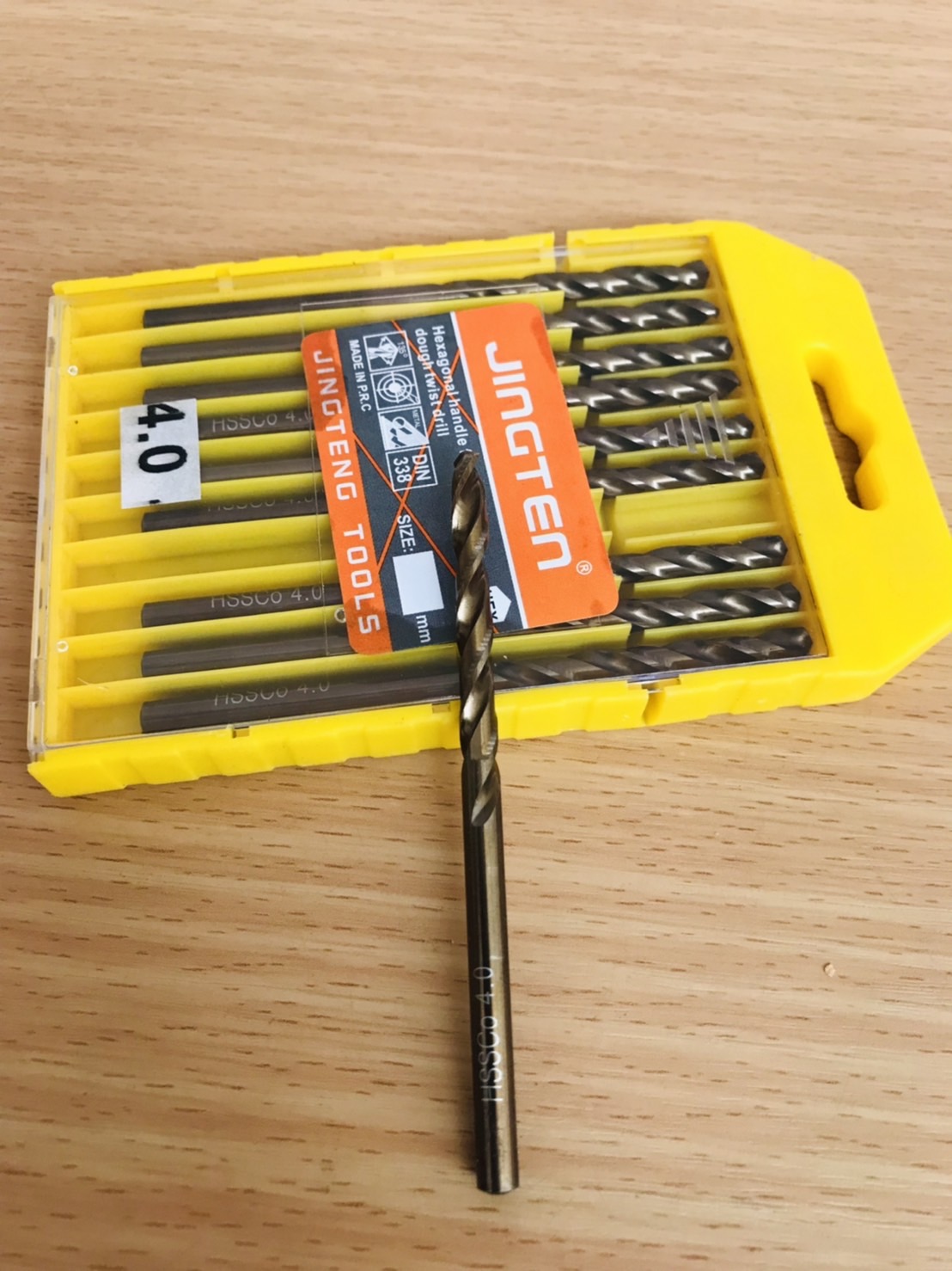 ดอกสว่านเจาะเหล็กสแตนเลสคุณภาพสูง ขนาด 4 mm (High-Speed Stainless Steel Drill Bit) #1861