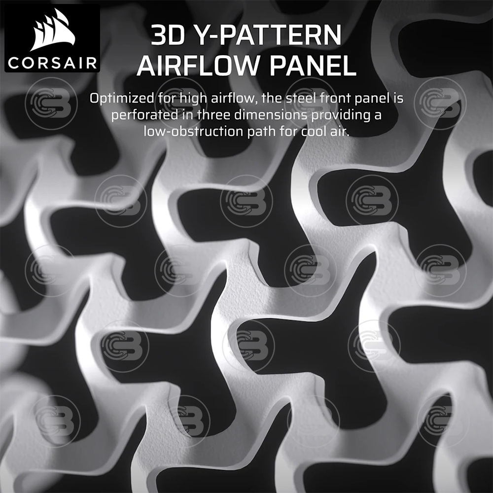 [CoolBlasterThai] CORSAIR FRAME 4000D AIRFLOW Mid-Tower PC Case - White ประกัน 2 ปี (CC-9011291-WW)