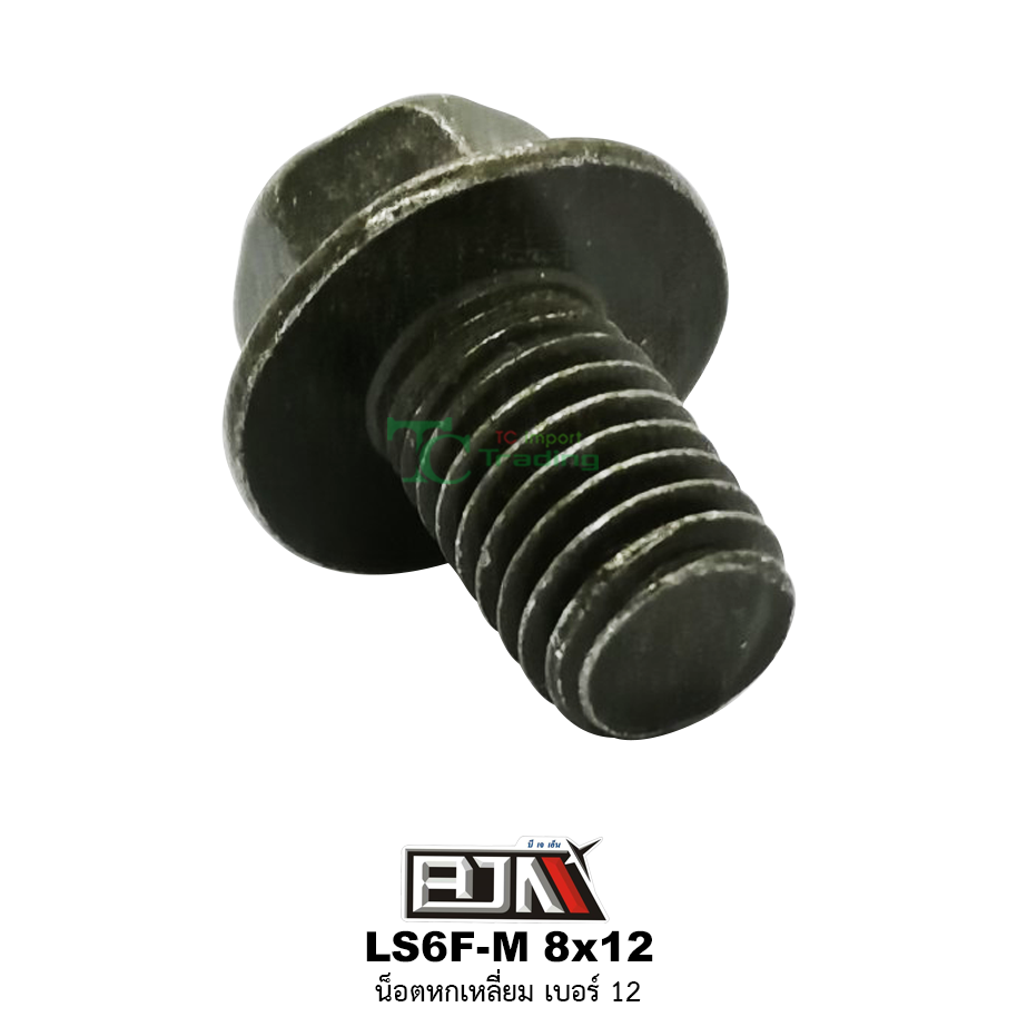 LS6F-M 8x12 น็อตหกเหลี่ยมเบอร์ 12 ( 1 ถุงมี 50 ตัว )