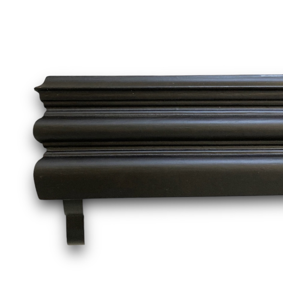 หิ้งกล่องลายบัว สีโอ๊ค