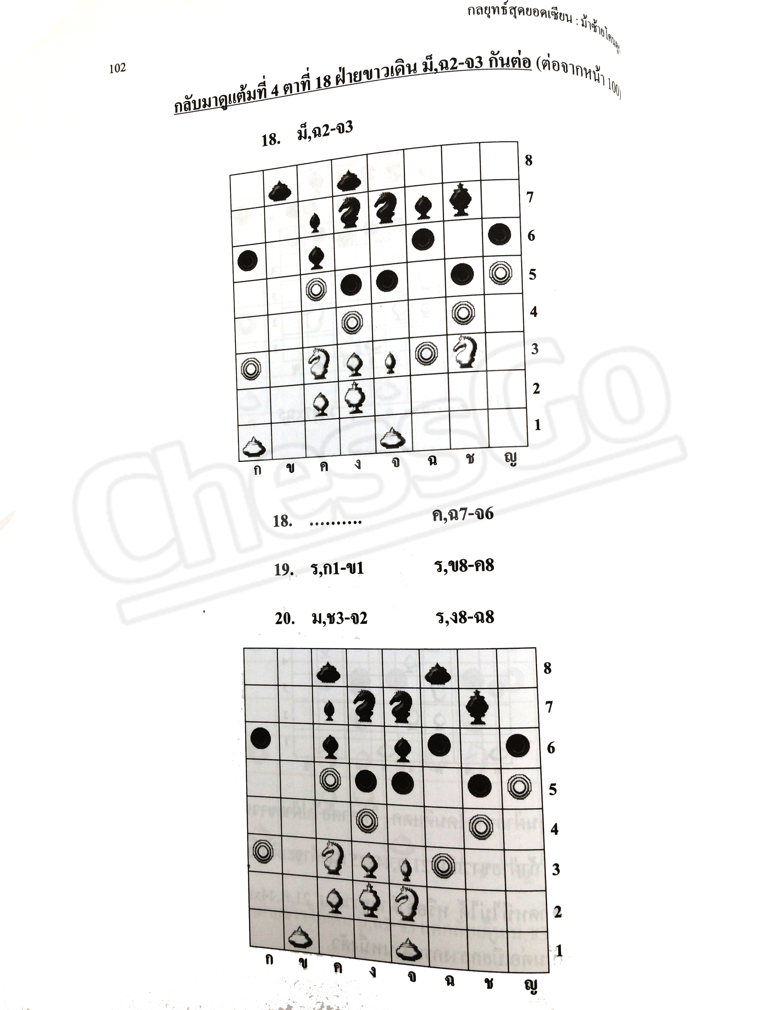 หนังสือหมากรุกไทย กลยุทธ์สุดยอดเซียน ฉบับตีม้าซ้าย