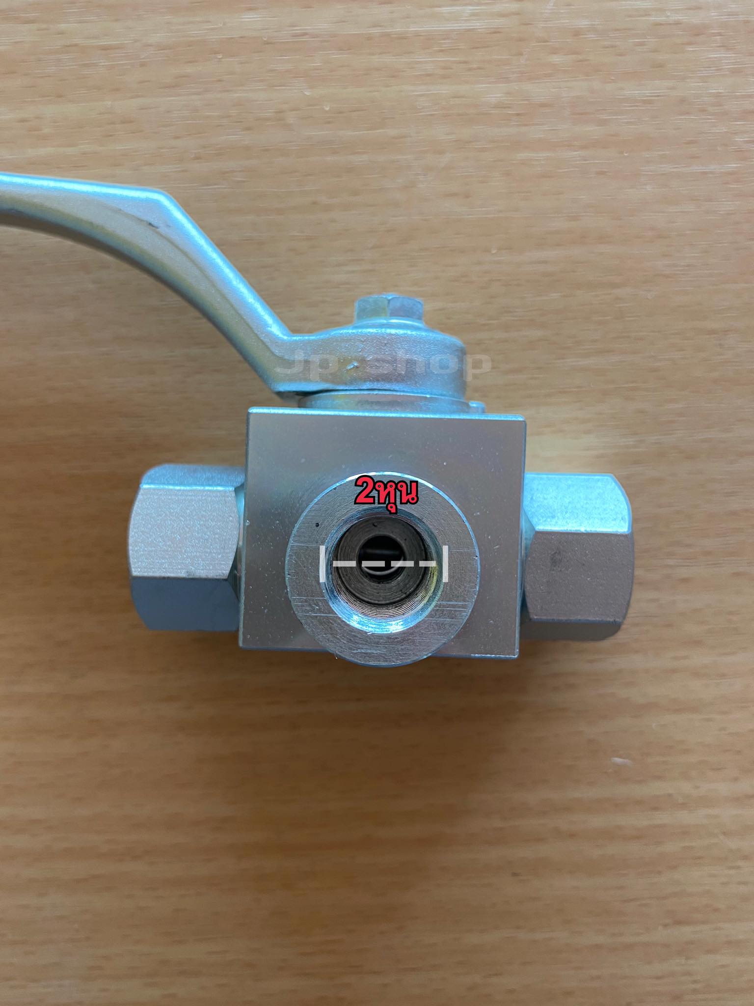 บอลวาล์ว3ทาง บอลวาล์วแรงดันสูงสำหรับไฮดรอลิก ขนาด1/4" (2หุน) #58081