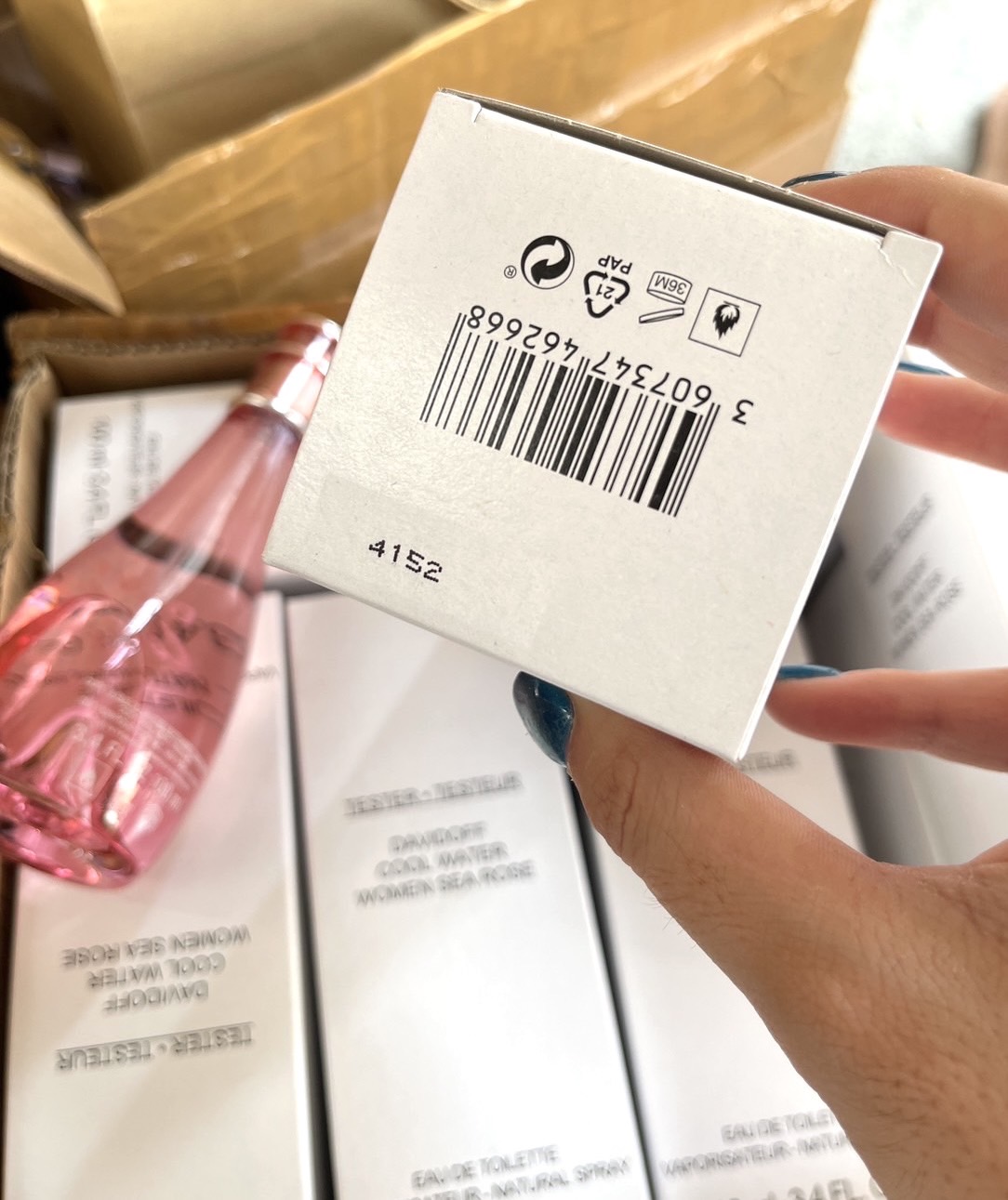 กล่องเทสเตอร์ - Davidoff Cool Water Sea Rose Eau De Toilette 100ml.