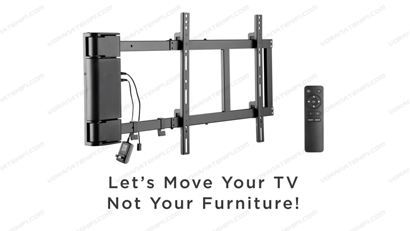 ENIX MSW-3260 ขาแขวนทีวี 32"-60" Max VESA 400x400 mm., Weight Capacity 40 Kg., แบบหัน(Swivel)90° เปลี่ยนมุมได้ด้วยมอเตอร์ไฟฟ้า ควบคุมด้วยรีโมท [รับประกันมอเตอร์ 1 ปี]