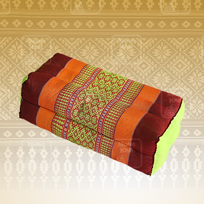 หมอนหนุนนุ่มนิ่ม,ของรับไหว้, MohnKhit Rectangle health Pillow Thai Bolster Lumber 17x30x12 cm