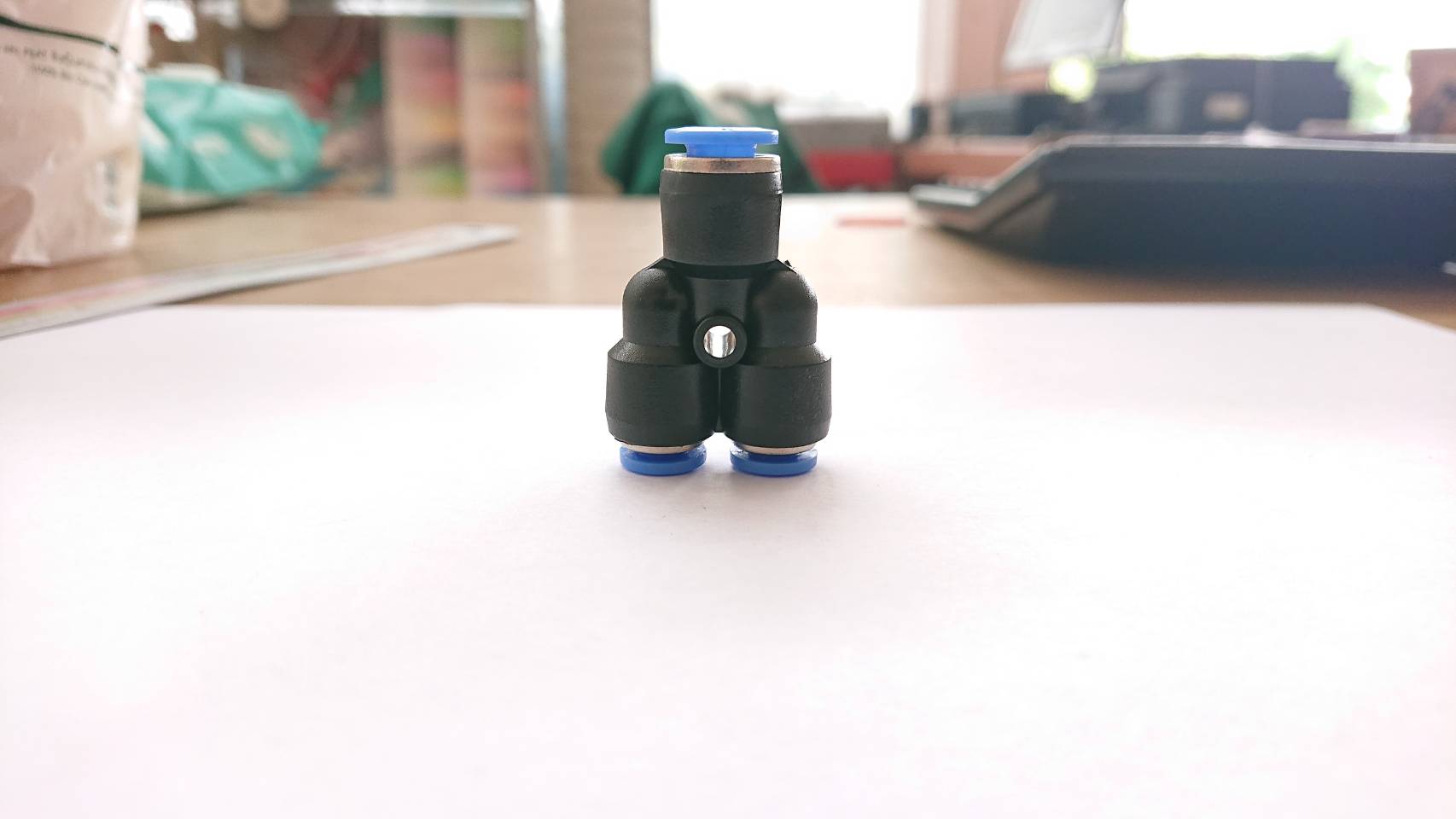 ข้อต่อลมสามทาง PW6,8,10,12-mm.-สามทาง ฟิตติ้งสายลม 3 Way Fitting