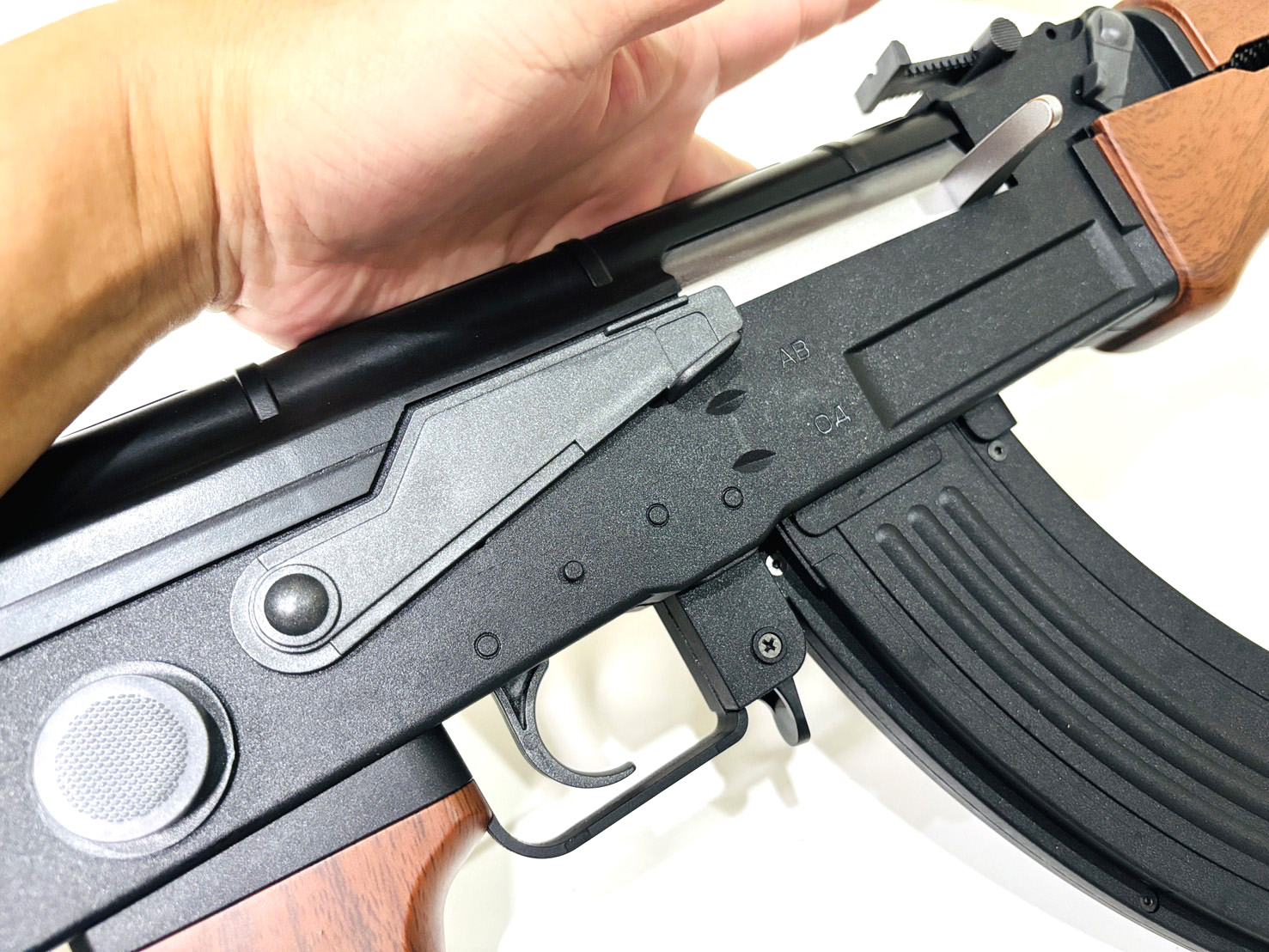 ปืนเจล ปืนเจลไฟฟ้า รุ่น AK47 ท่ออลู+ฮอปอัพ (Sime&Full&Blowback)