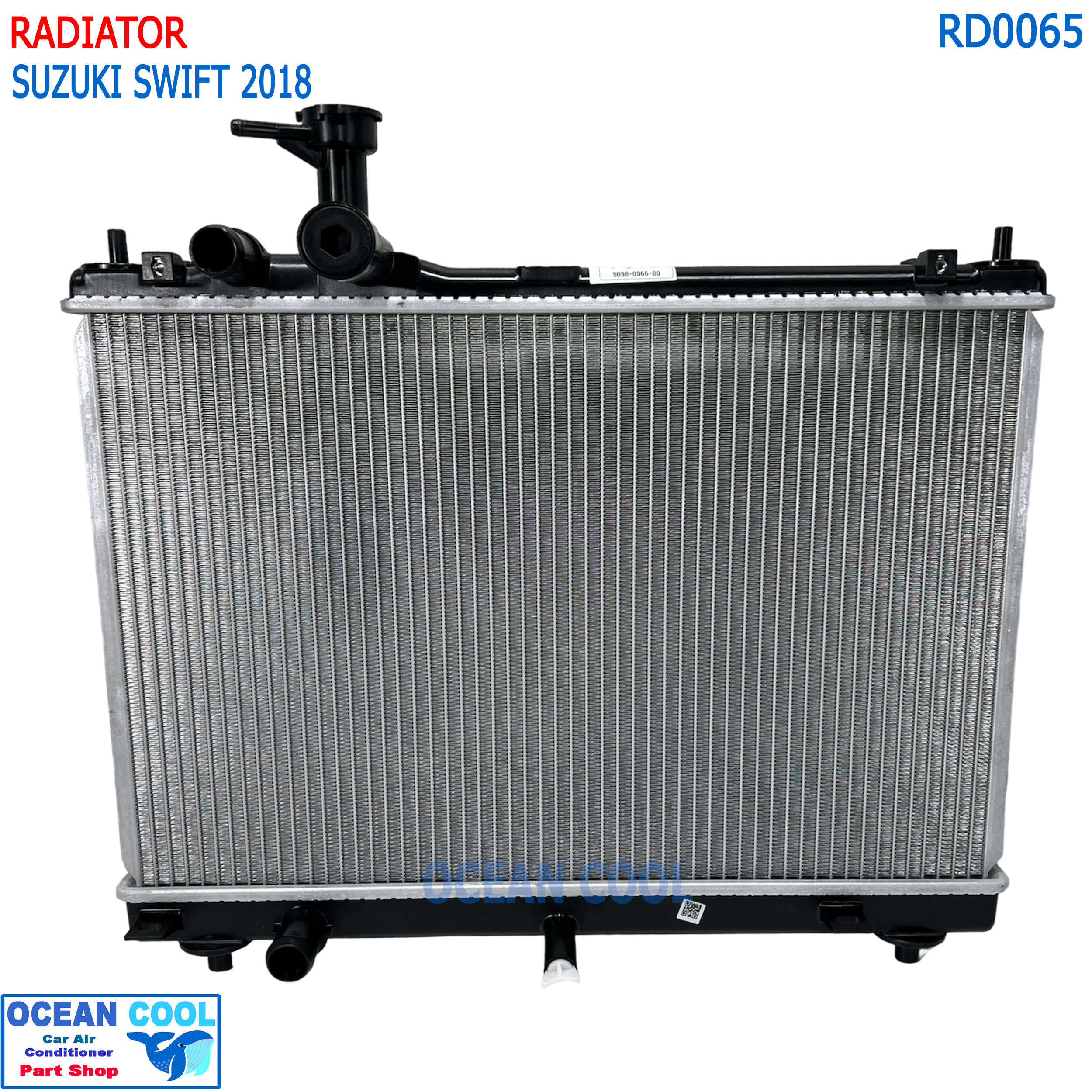 หม้อน้ำ ซูซูกิ สวีฟ 2018 - ปัจจุบัน RD0065 Radiator For Suzuki Switf เครื่องยนต์ 1.2 cc ใส่ได้ทั้งเกียร์ออโต้และเกียร์ธรรมดา หนา 16 มม รถยนต์ ซุซุกิ สวิฟ