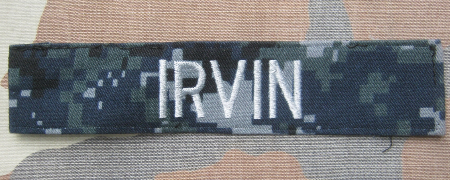 ป้ายชื่อ ชุดทหารเรือ สหรัฐ ชุด NWU-1 (or NWU Type I)