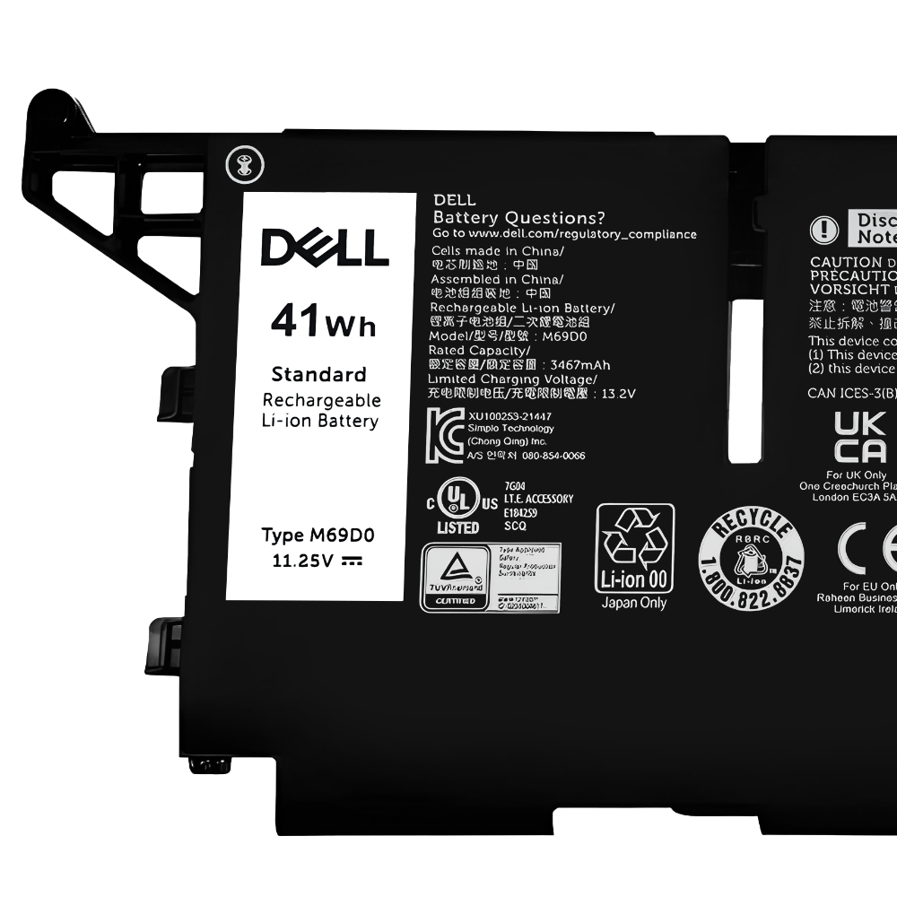 Battery Dell Latitude 7530, 3-Cell 41Wh, แบตเตอรี่ Dell M69D0 ของแท้รับประกันศูนย์ Dell Thailand ราคาไม่แพง
