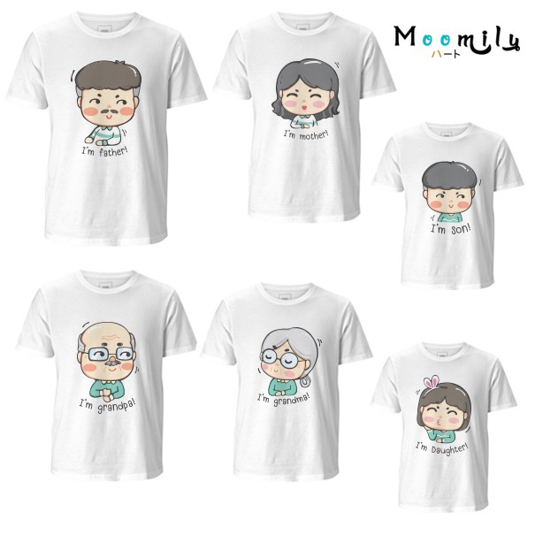 รวมญาติปู่ย่า เสื้อครอบครัว เสื้อทีม พ่อแม่ลูก MMLFAMILY