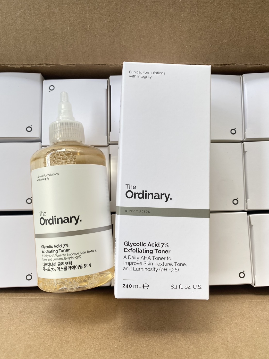 The ordinary glycolic acid 7 exfoliating toner 240ml. โทนเนอร์ผลัดเซลล์ผิว ให้ผิวกระจ่างใส (1กล่อง)