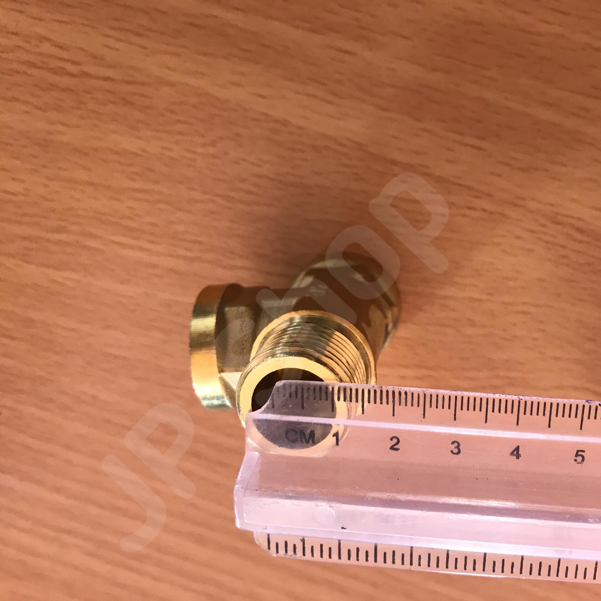 ข้อต่อทองเหลืองสามทางขนาด 4 หุน เกลียวนอก1 เกลียวใน 2 ข้อต่อ เกลียวนอก-ใน-ใน ทองเหลือง สามทาง #2254