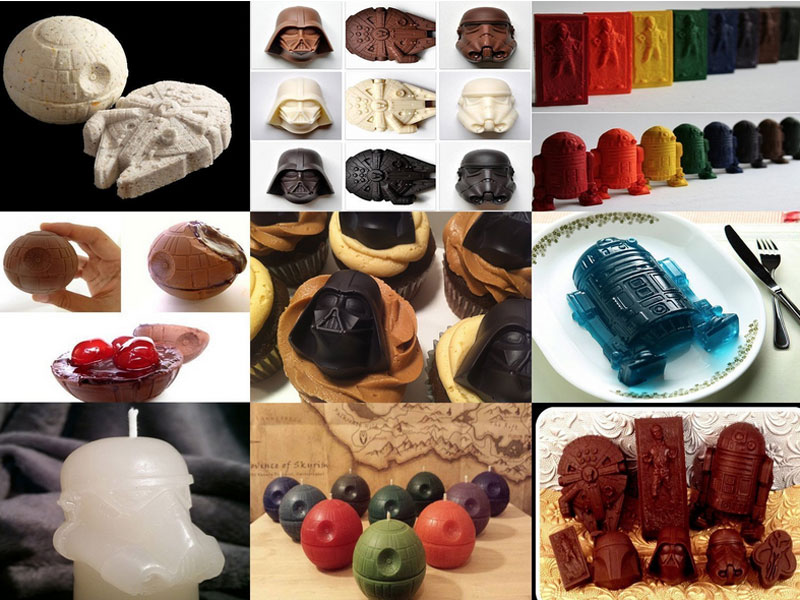แม่พิมพ์ Star Wars ทำน้ำแข็ง ขนม วุ้น ปูนปลาสเตอร์ - Star Wars Ice Tray