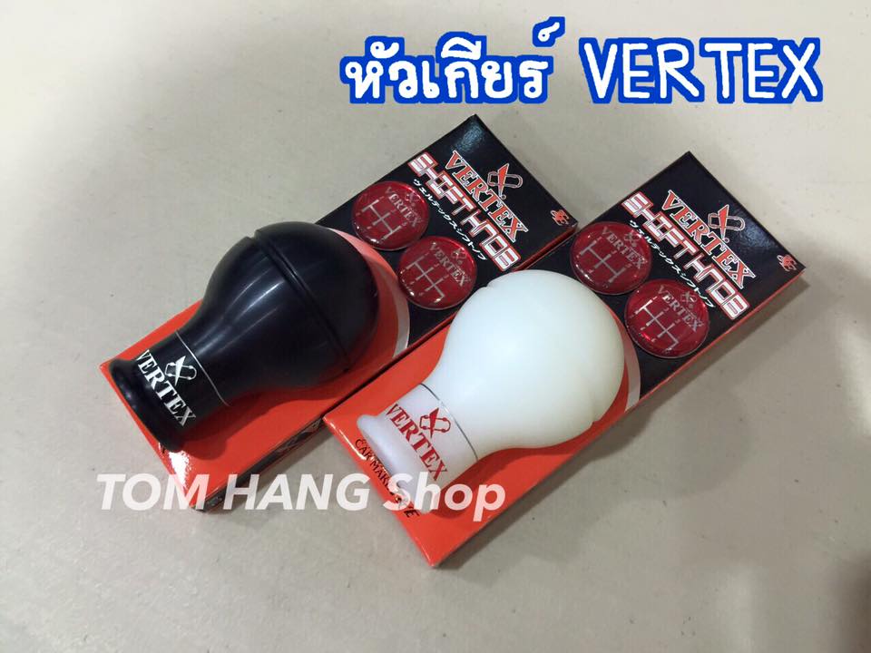 หัวเกียร์ VERTEX ดำ / ขาว