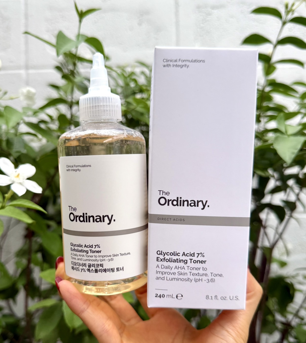 The ordinary glycolic acid 7 exfoliating toner 240ml. โทนเนอร์ผลัดเซลล์ผิว ให้ผิวกระจ่างใส (1กล่อง)
