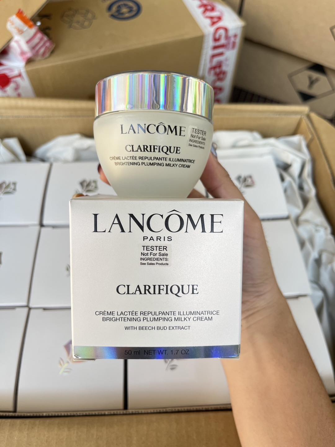 กล่องเทสเตอร์ - Lancome Clarifique Brightening Plumping Milky Cream 50ml.