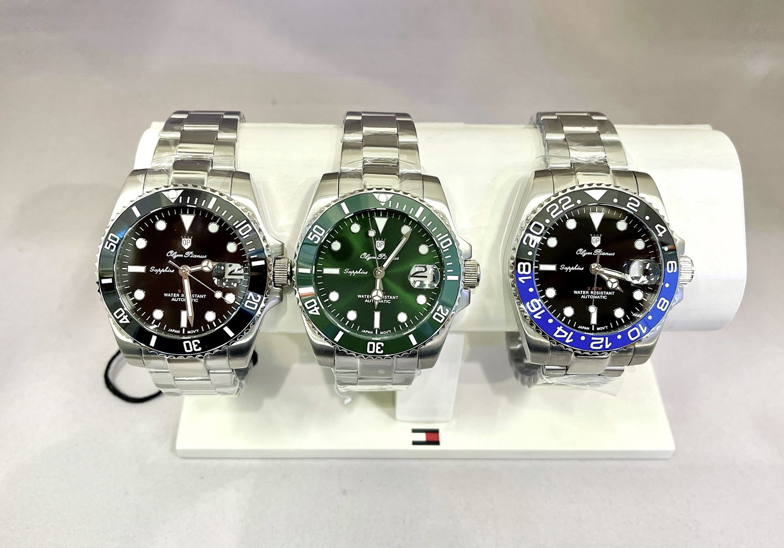 นาฬิกา Olym pianus Automatic submariner sapphire 899832AG-423 ขอบเซรามิค
