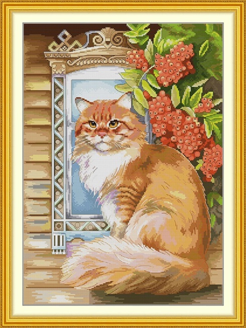 Cat in the window (ไม่พิมพ์/พิมพ์ลาย)