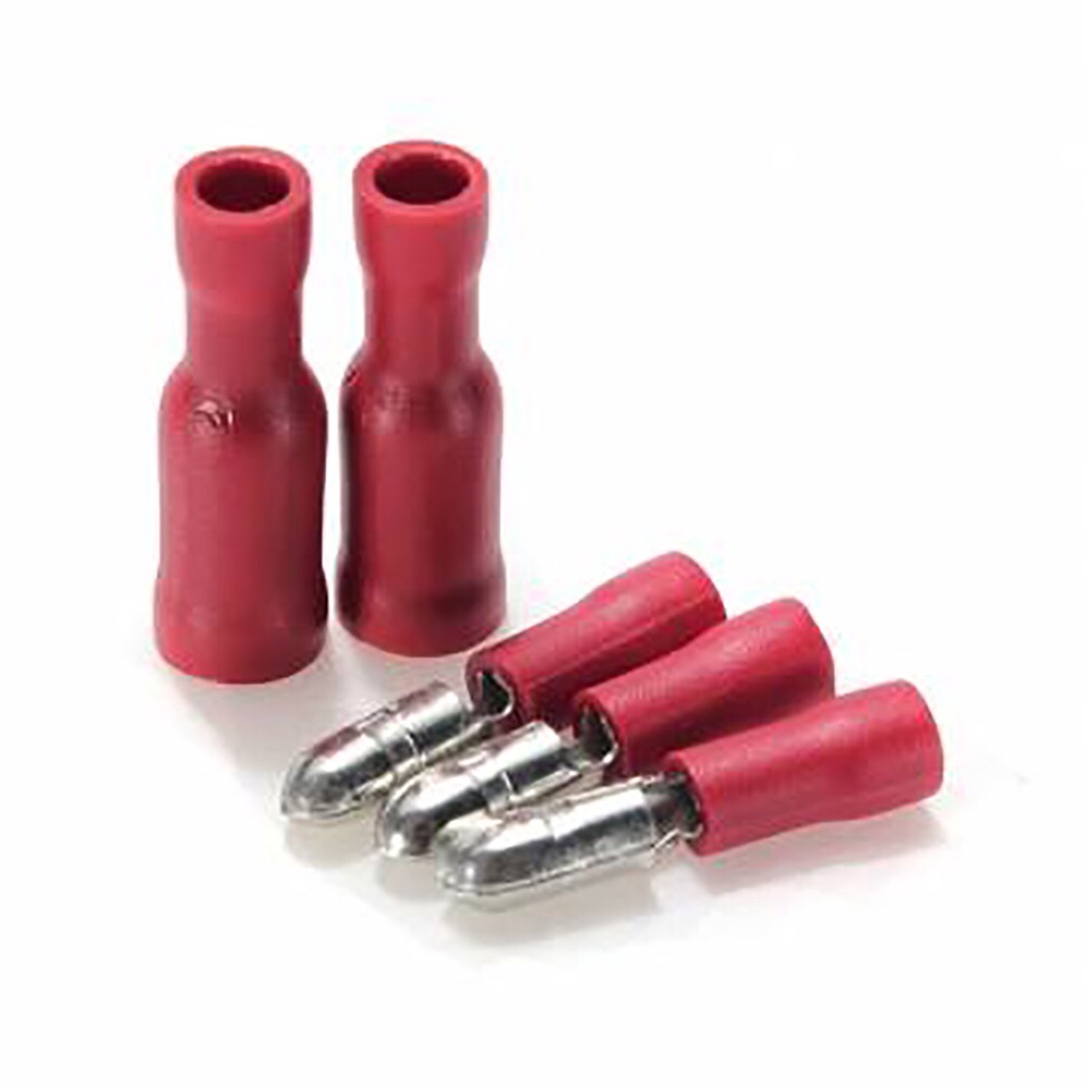 Red Female & Male Insulated Bullet Connector Terminals